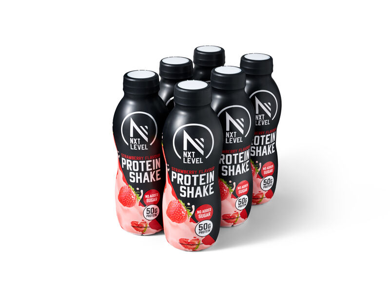 Eiwitshake - Aardbei - 6X 500ML - 50G