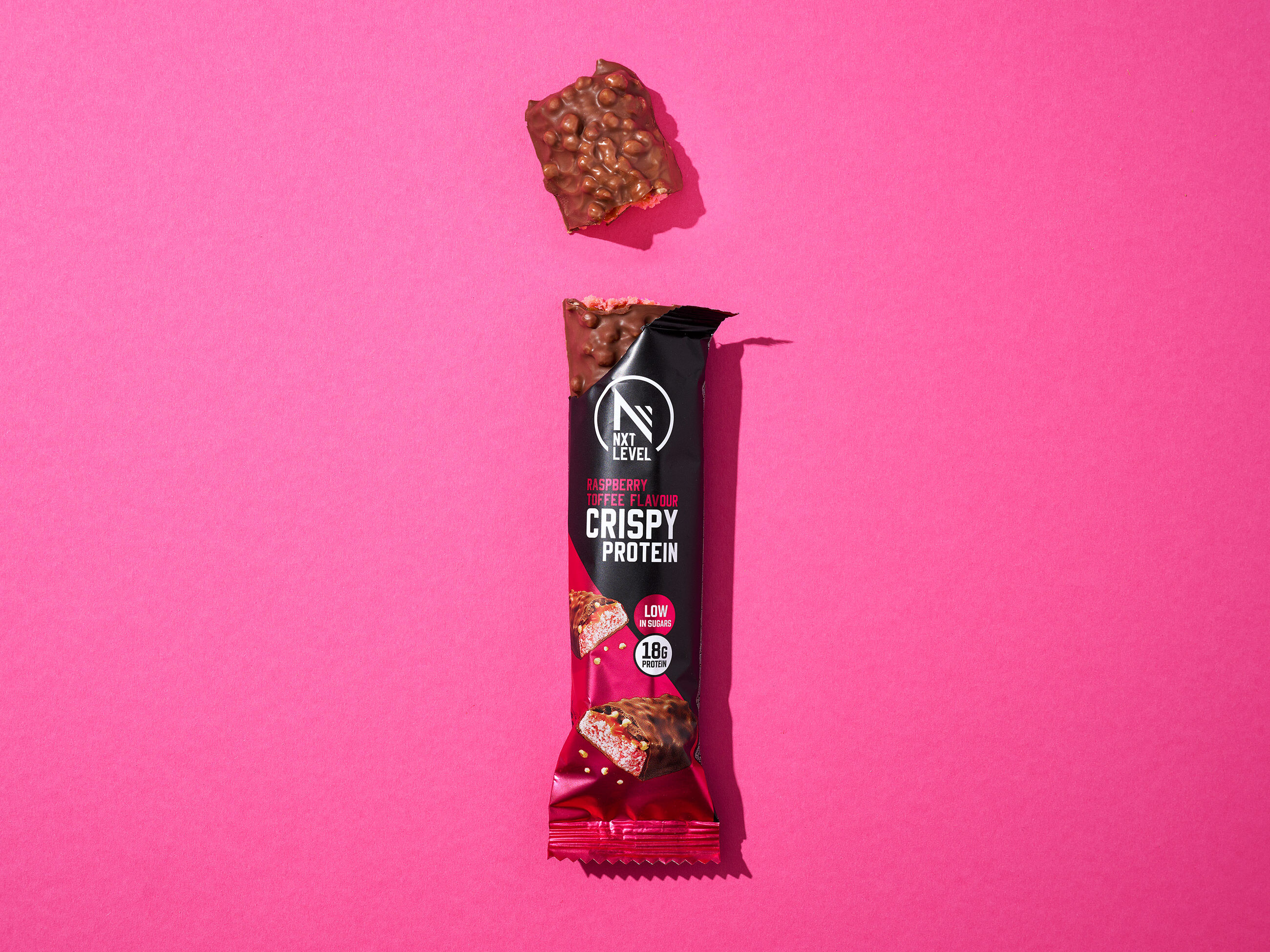 Crispy Protein Raspberry Toffee - 15 bars image number 2