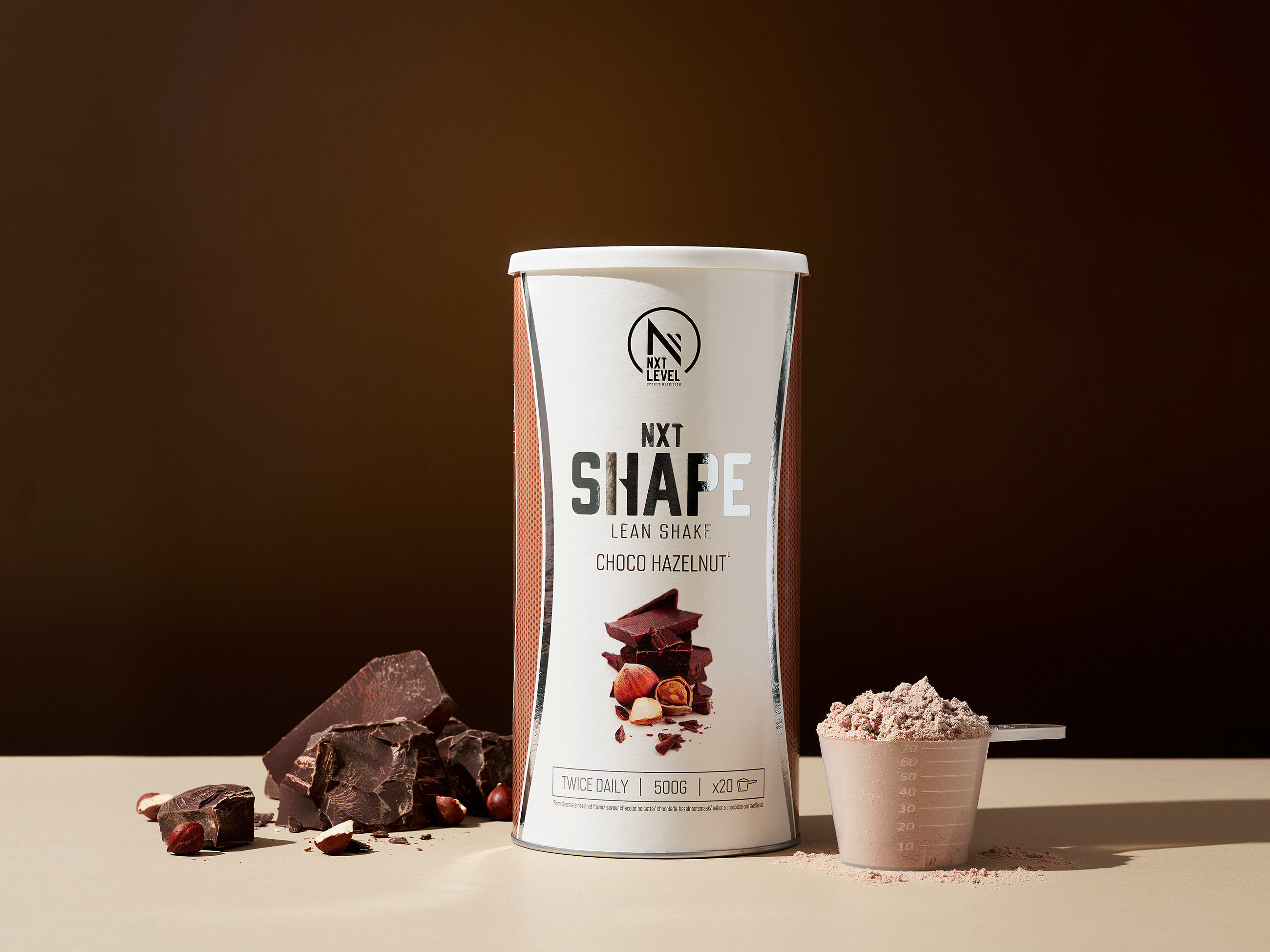 NXT Shape Lean Shake - Choco Hazelnut - 500g image number 1
