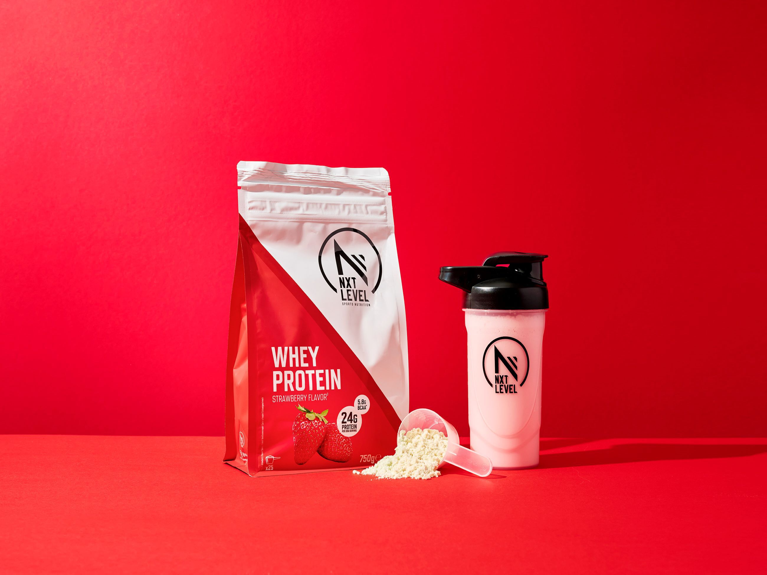 Whey Protein Fraise - 750g image number 1