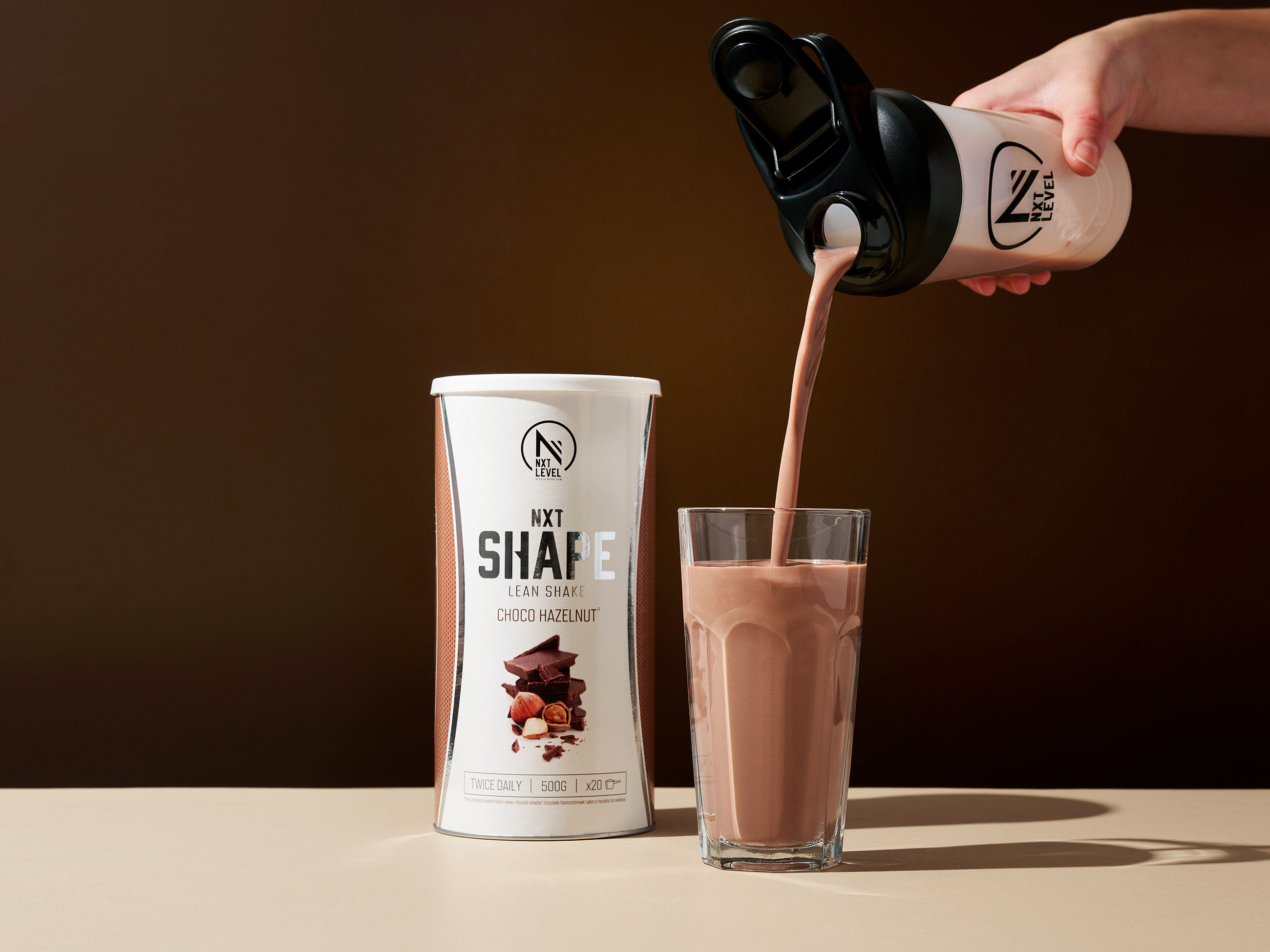 NXT Shape Lean Shake - Choco Hazelnut - 500g image number 2