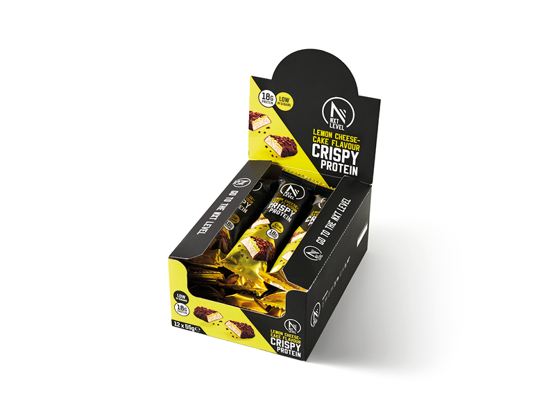 Crispy Protein Lemon Cheesecake - 12 bars