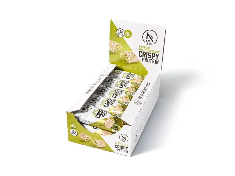 Crispy Protein - Pistachio White Chocolate - 15 bars