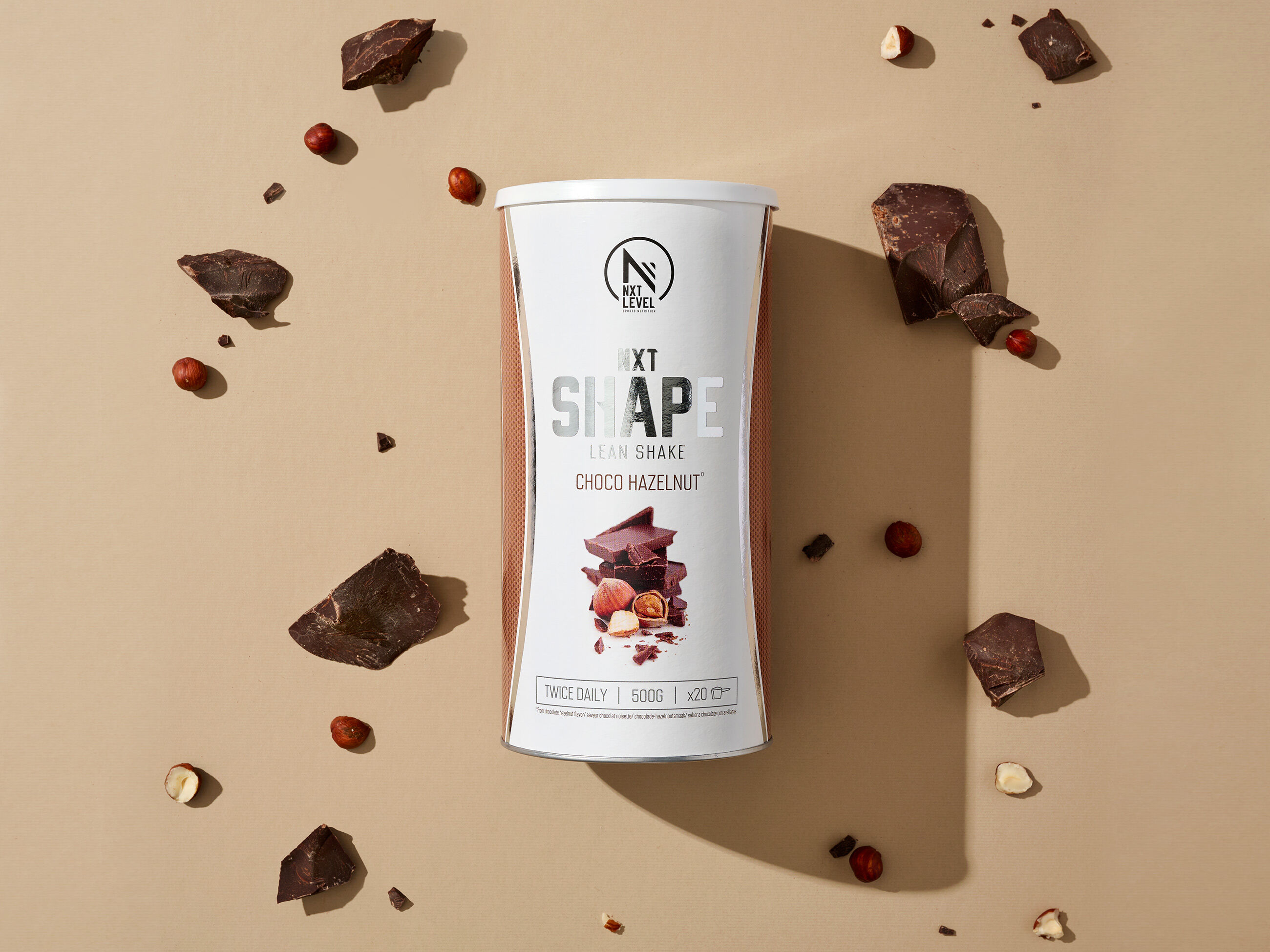 NXT Shape Lean Shake - Choco Hazelnut - 500g image number 3