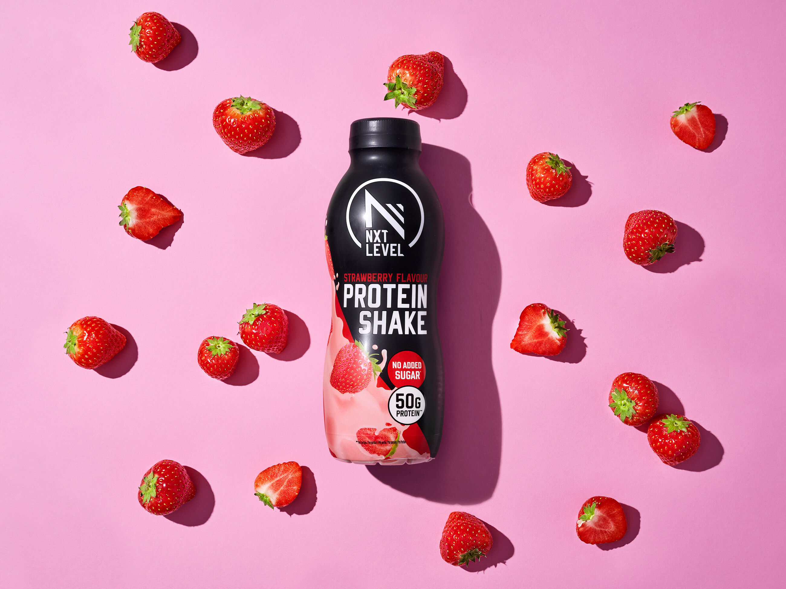 50g Shake prot&eacute;in&eacute; - Vanille - 6 x 500 ml Fraise image number 3