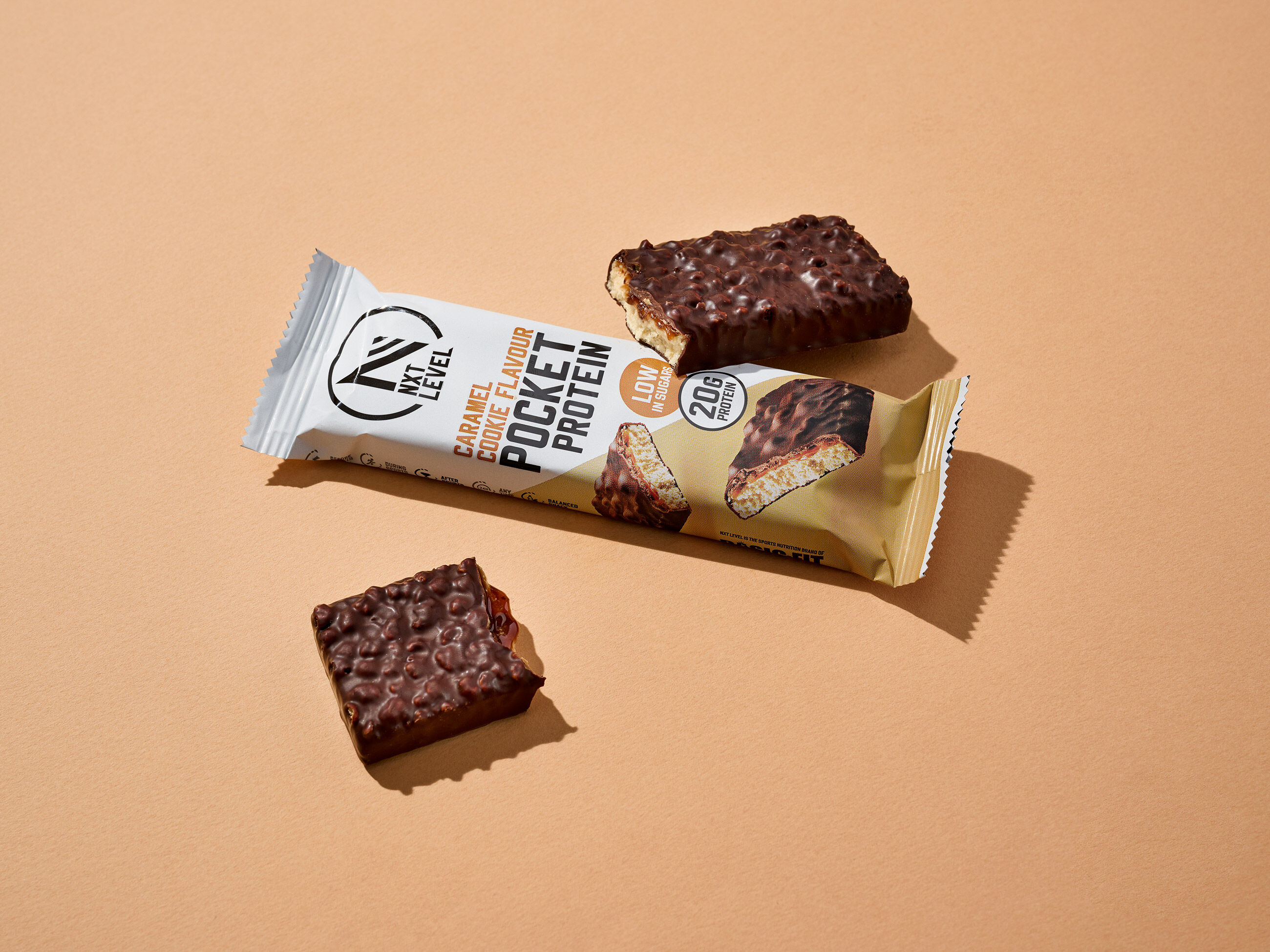 Pocket Protein - Caramel Cookie - 15 Bars image number 3