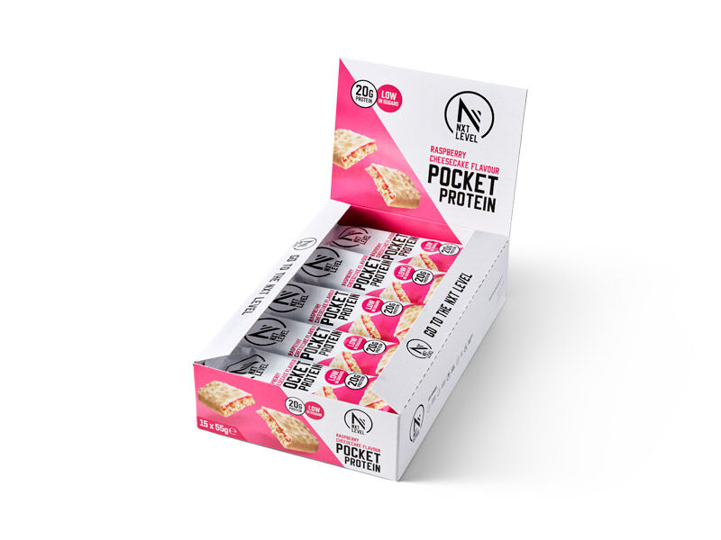 Pocket Protein - Raspberry Cheesecake - 15 Bars